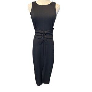 2/$30 ZARA Trafaluc Collection M Black Sleeveless Midi Dress